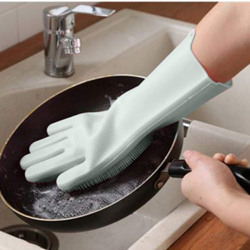 Wonderlife Magic Silicone Rubber Dish Wash Gloves